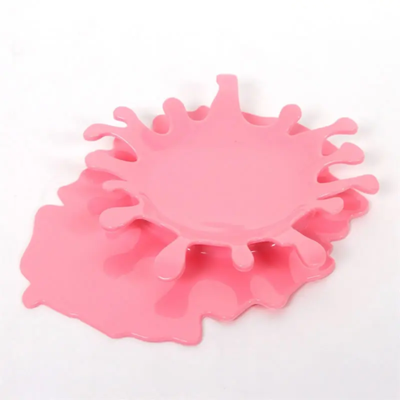 Goodfeer пластиковая ложка для супа Черпак отдых Жаростойкие напитки чашка шпатель Coaster подставка держатель для хранения кухонная плита гаджет - Цвет: Pink