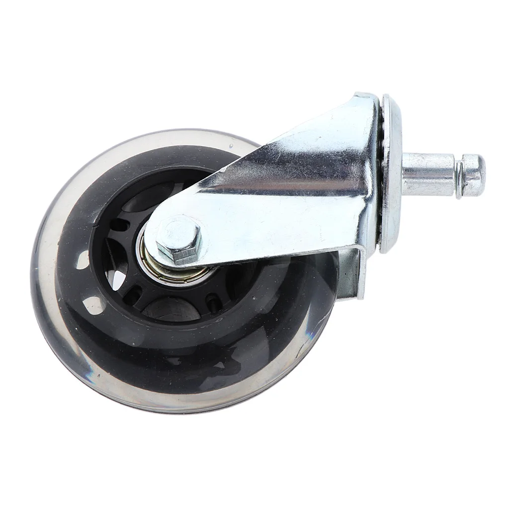 3'' Heavy Duty Replacement Ball Bearing Swivel Office Salon Chair Furniture Roller Skates Caster Wheels