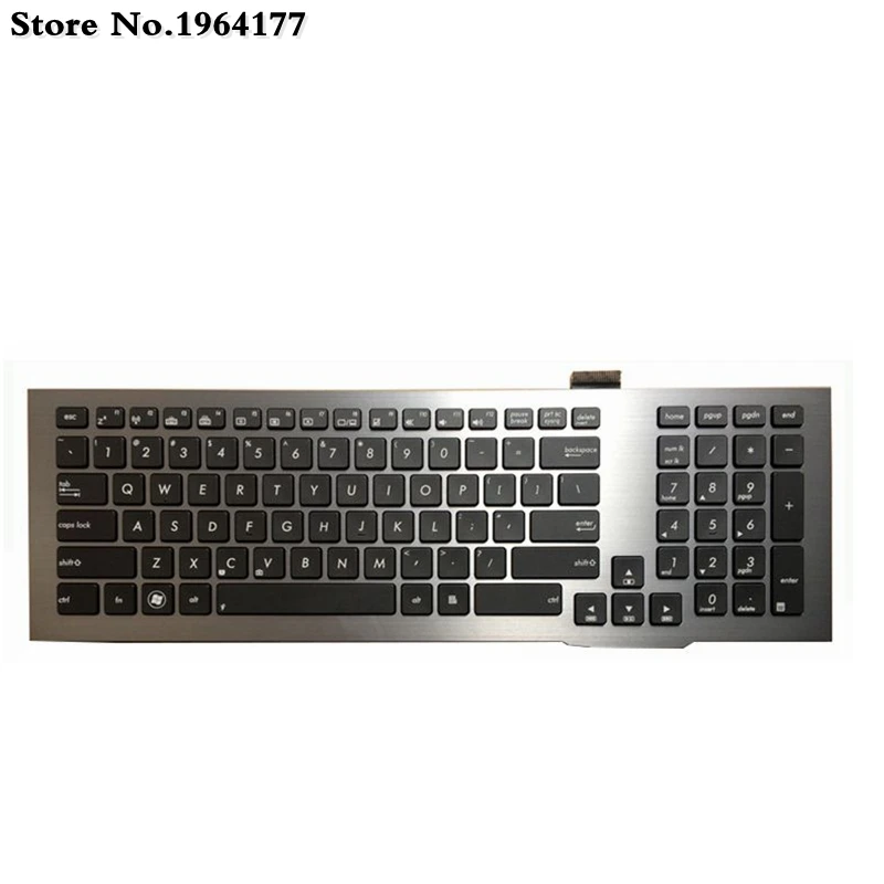  US Black backlit keyboard for Asus G75VW G75 G75V G75VX 0KNB0-9414UI00 With Frame