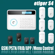 eTIGER S4 Set 2015 Newest Wireless GSM Alarm System 433Mhz Home Security Protection