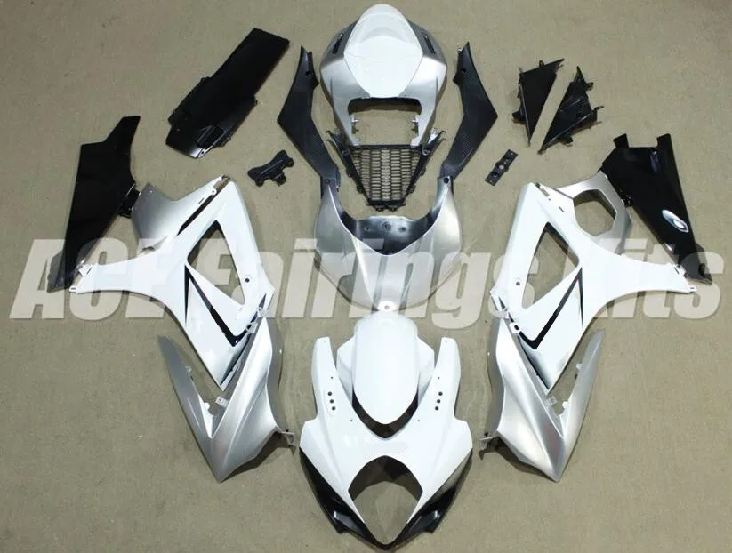 

TOP New Motorcycles Fairings kit Fit For Suzuki GSXR1000 K7 2007 2008 GSXR-1000 07 08 ABS Bodywork custom white silver black