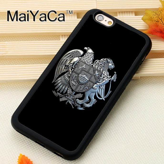 

MaiYaCa Cool Armenia Flag Printed Mobile Phone Cases OEM For iPhone X 6 6S Plus 7 8 Plus 5S 5C SE Soft Rubber Back Cover Shell