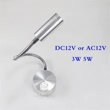 DC12V AC12V led wall lamp 3W/5W LED boat lights industrial lathe machine tool lights goose neck adjustable task working lighting