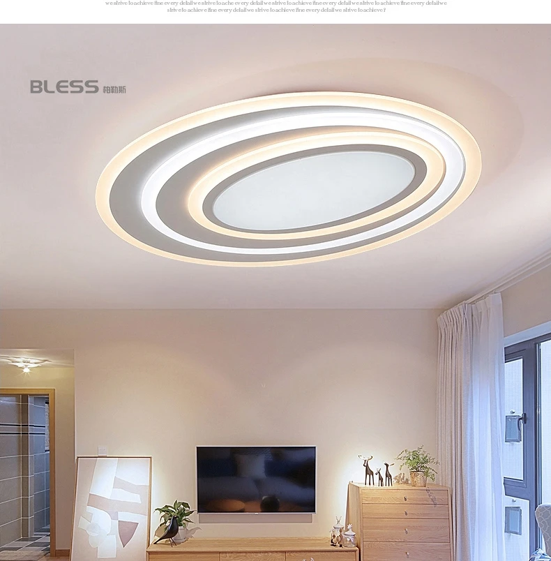 Затемнения+ Дистанционное управление современные светодиодные Потолочные светильники для Гостиная Спальня 3 цвета Температура Дизайн потолочный светильник светильники
