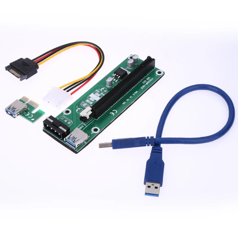 30 см USB 3,0 PCI-E PCI Express Riser Card 1x to16x удлинитель Riser Card адаптер SATA кабель питания для машина майнера