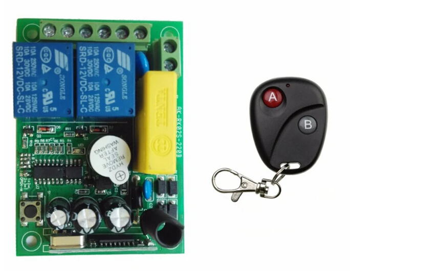 

AC 220 V 2 road Wireless Remote Control Switch 1 pcs receiver + 1 pcs transmitter Simple operation