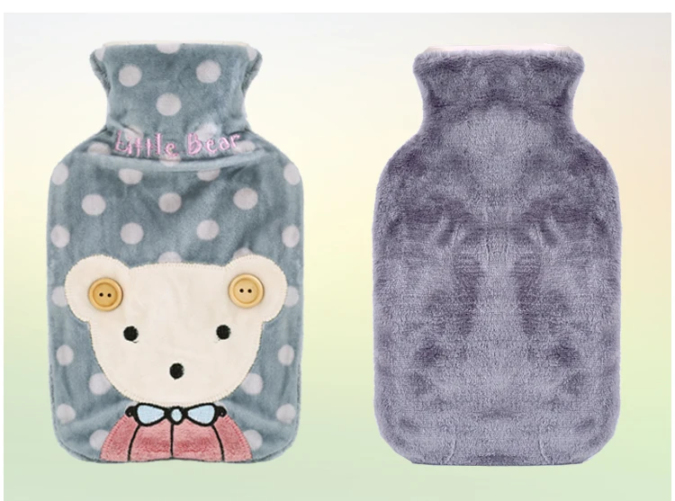 Грелка новая зимняя Милая грелка с кошкой со съемным мягким милым животным, модный грелка для рук, сумка для воды JJ004