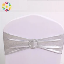 ZJFC 100 шт./лот ленты из спандекса на стулья Чехол для свадебного стула широкие пояса-кушаки чехлы для стульев в сказке» с бантами и банкет для вечеринки, дня рождения украшения для стула