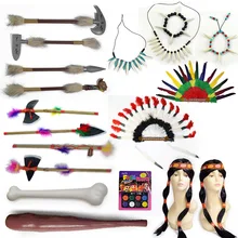 Косплей перья из Индии; для головного убора дикарские ролевые опоры Chieftain череп ожерелье Пасхальный костюм Хэллоуин для вечеринки карнавала