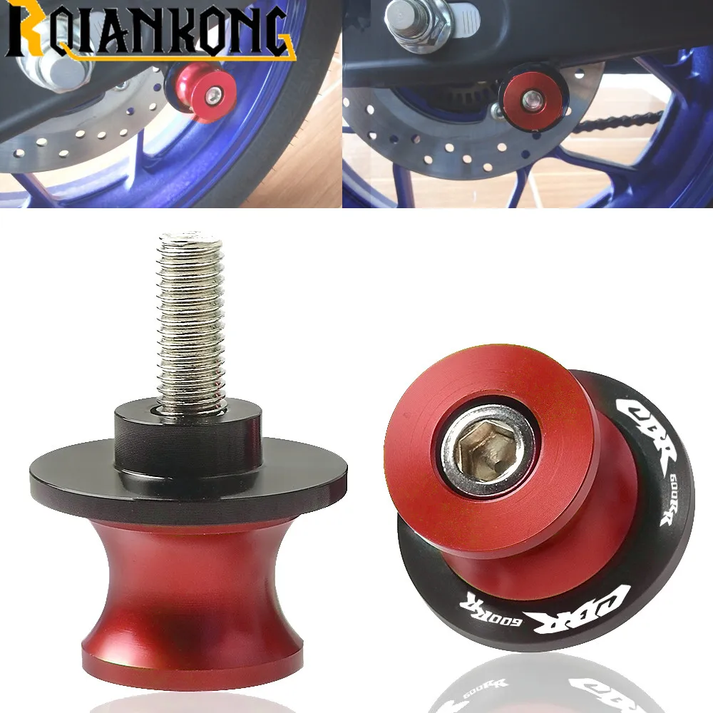 

For Honda CBR 600 RR CBR 600RR CBR600rr 2003 2004 2005 2006 2007 Motor Red CNC Aluminum Swingarm Spools Slider stand screw 8MM