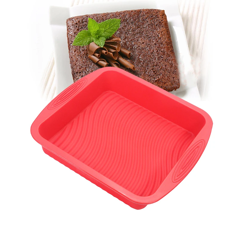 8 inch square silicone cake pan , silicone baking mold , free shipping