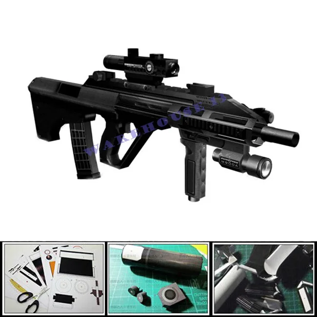 Новый 2016 бумажная модель пистолета журнал ver. 1:1 масштаб Steyr Aug штурмовые винтовки