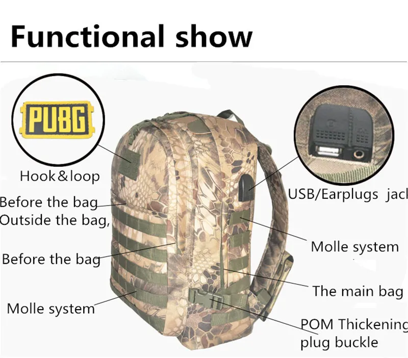 50L 3D 3P спортивный военный тактический рюкзак для альпинизма походный рюкзак дорожная сумка