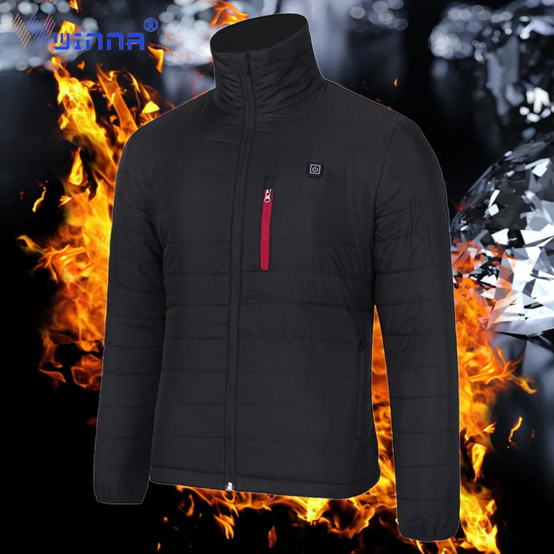 

Unisex Electric Heating Jacket for Men&women Winter Outdoor Ski Fishing Riding Keep Warm Coats Front and Back Heating Zone Parka