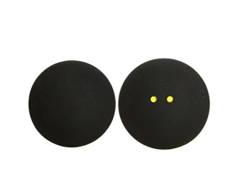 10 шт., желтая точка, двойная желтая, красная, синяя точка, тренировочный мяч для сквоша для соревнований, резиновые мячи для сквоша, медленная эластичная скорость - Цвет: two yellow dot