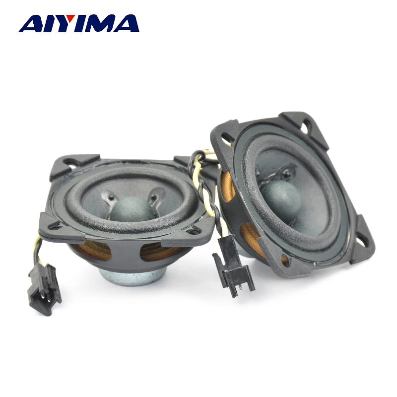 Aiyima 2Pcs Audio Tweeter Speakers Cone Edge Neodymium Magnetic Full Range Bluetooth Portable Speaker 2Inch 53MM 4 Ohm 5W