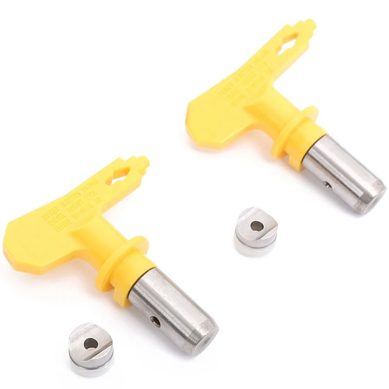 

Hot Airless Paint Spray Extension Pole Double Nozzle Head Tips Guard Powerful Painting Tool PLD