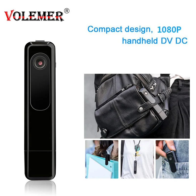Портативная мини камера Volemer Full HD 1080P ручка видео аудио рекордер H.264 Mini DV