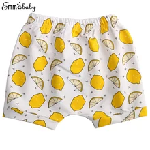 Шорты для маленьких девочек короткие штаны с фруктовым принтом летние шорты Популярные штаны повседневные шорты для малышей От 0 до 4 лет