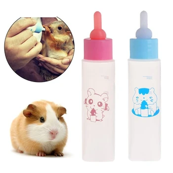 

Dog Cat Puppy Pet Milk Bottle 30ml Silicone Short Long Nipple Small Animal Water Feeding Hamster Squirrel Supplies