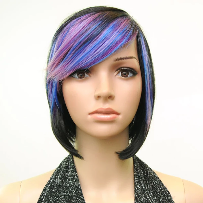HAIRJOY, Женский синтетический парик для волос, 3 цвета, много цветов, короткие прямые парики, Термостойкое волокно, доступно 10 цветов