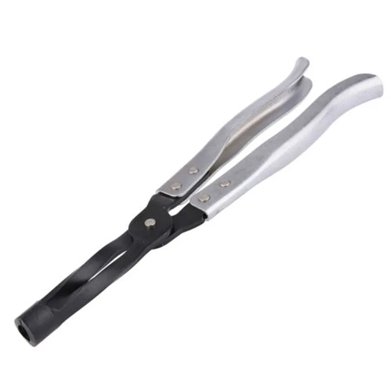 

Auto Car Oil Seal Plier Tool Spring Stem 26.8*5.5cm Head Valve Black+Silver