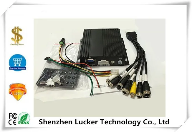 

Vehicle AutoMobile DVR 4CH Video Audio Input AviationConnecter DC8-36V SDCard 128G AV VGA Anti-seismic truck bus taxi