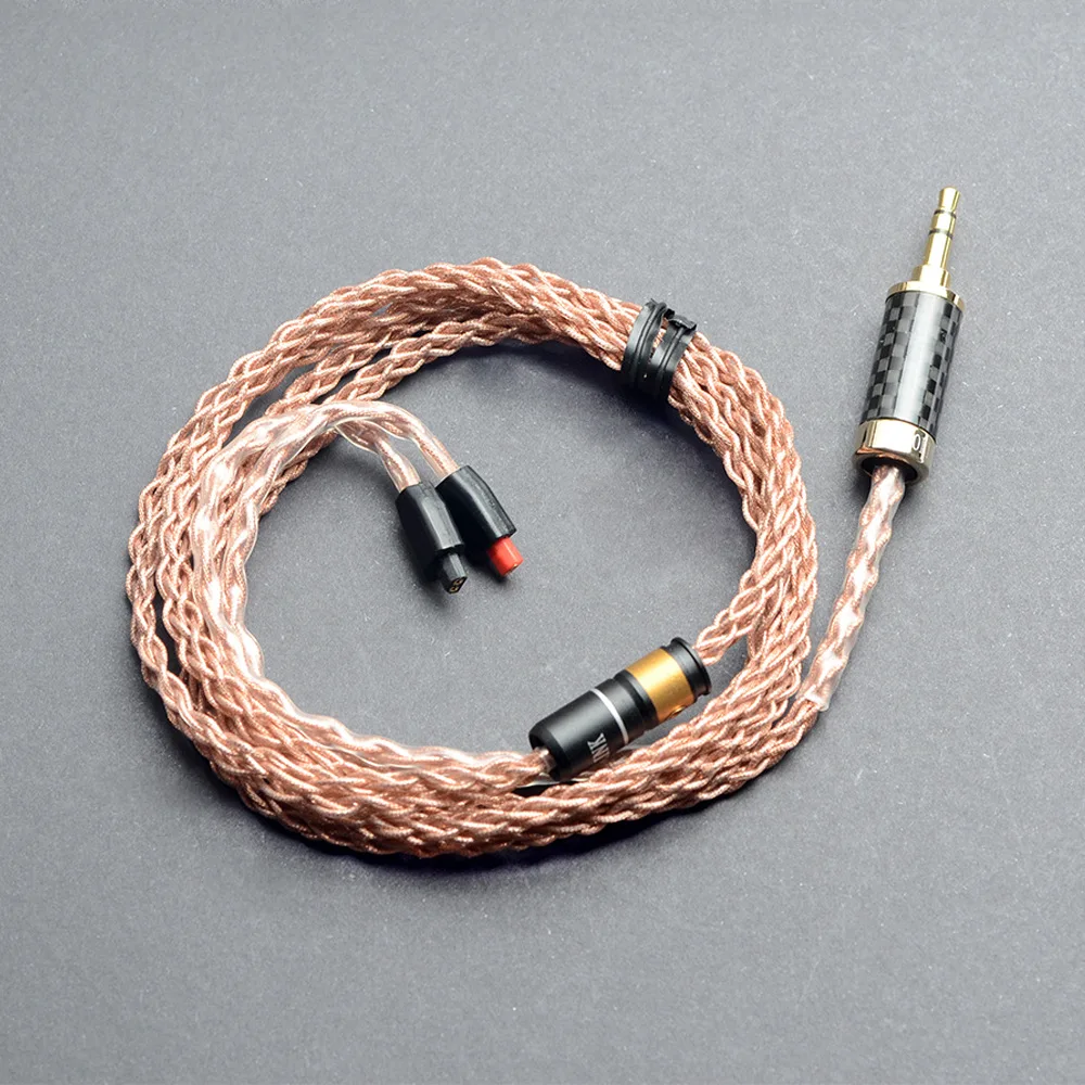 OKCSC Upgrade Earphone Cable single crystal Silver