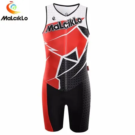 Malciklo триатлонный Костюм дышащий мужской Велоспорт Джерси Pro Team Skinsuit комбинезон Велосипедное трико наборы Ropa Ciclismo - Цвет: A041