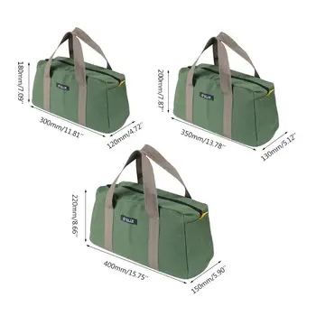 

Hardware Machinist Toolkit Handbag Waterproof Organize Zipper Pockets Durable Storage Pouch Electrician Worker Use