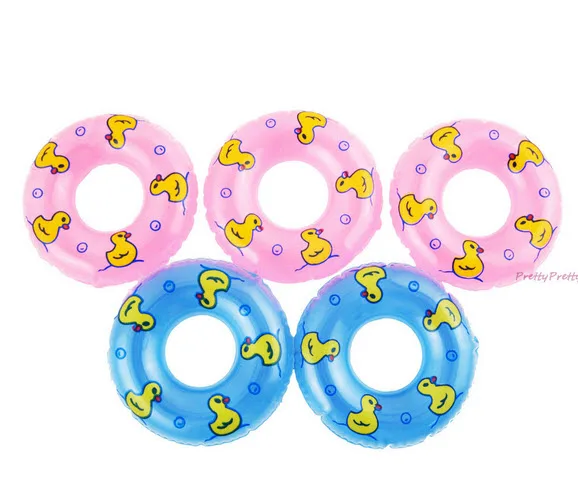 5Pcs lot font b Dolls b font Accessory Swimming Buoy Lifebelt Ring For font b Barbie