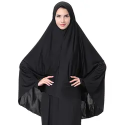 Для женщин мусульманский хиджаб шапки Твердые Лоскутная длинным мусульманский шарф хиджабы мусульманские исламский шарф шарфы