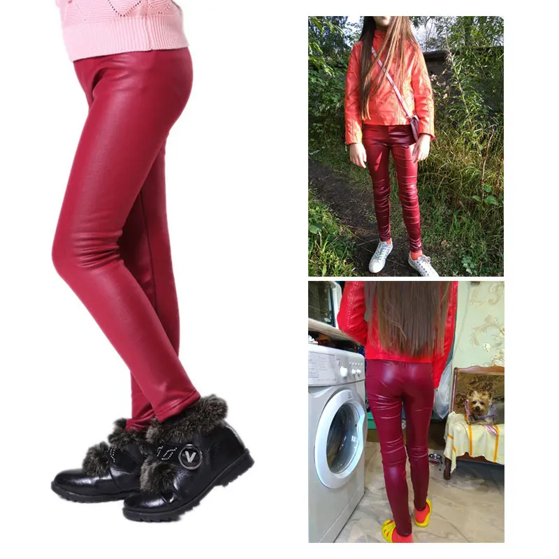 PU-Leather-Leggings-Slim-Pant-Winter-Warm-Pants-For-Girls-Pencil-Pant-Elastic-Waist-Girls-Winter-Leggings-Mid-Waist-Warm-Leggings-Girls-(52)