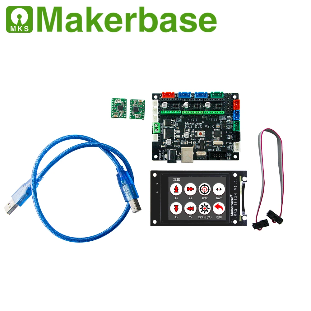 

OFF-LINE MKS DLC GRBL CNC controller MKS TFT 24 touch screen DRV4988 for laser DIY CNC laser engraving 3d printer mainboard part