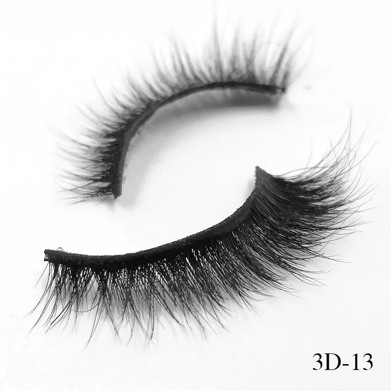 

iflovedekd False Eyelashes Handmade Volume 3D Mink Lashes Natural Winge Full Strip Eyelash Extensions 3D-13