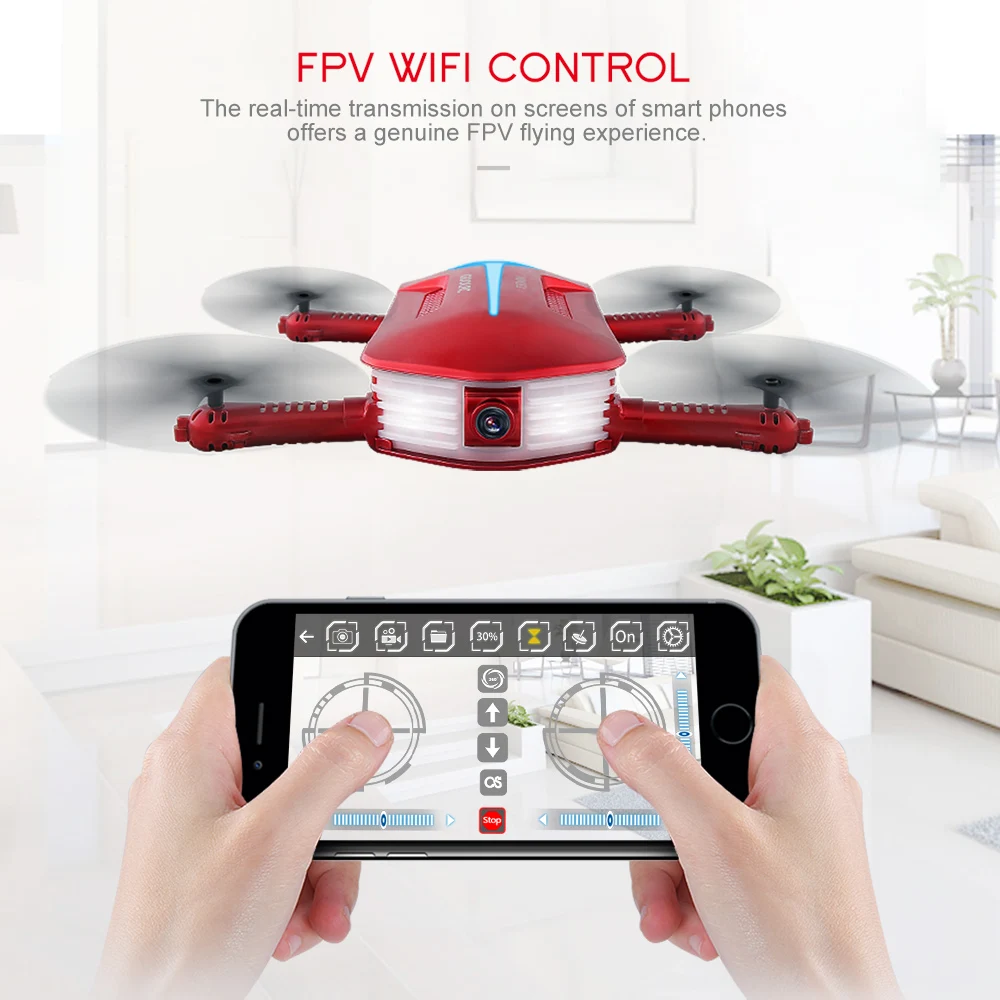 GoolRC T37 RC Drone with Camera Drone Selfie Mini Drones Foldable Drone RC Pocket Dron Quadcopter with extra Battery vs for jjrc h37 jjrc h36 RC Helicopter Professional Drone (2)