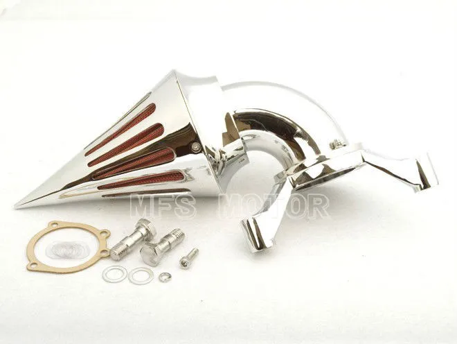 

motorcycle parts Spike Air Cleaner intake filter for Harley Davidson CV Carburetor Delphi V-Twin CHROME