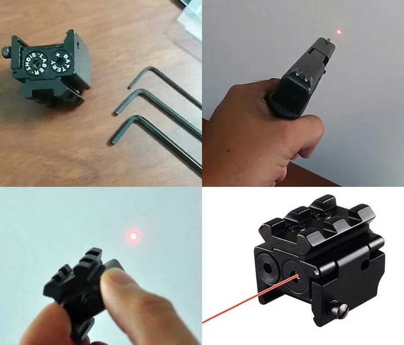 Goedkoop ONS Mini Verstelbare Compact Red Dot Laser Sight Fit voor Glock 17 19 met 20 mm Rail Mount van Jacht accessoires