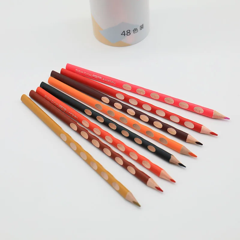 

48 Colors Wood Colored Pencils Northern Europe Drawing Apices Colores Pencils for Children Student School Study Stationery