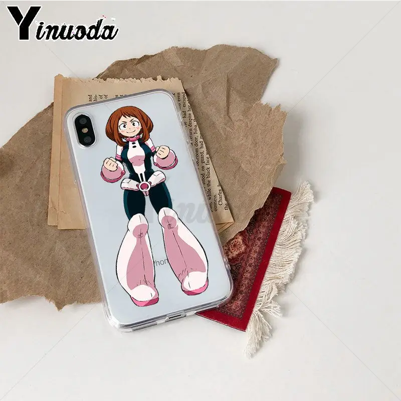 Yinuoda моя геройская академия OCHACO URARAKA Asui Tsuyu мягкий чехол для телефона из ТПУ iPhone Xr
