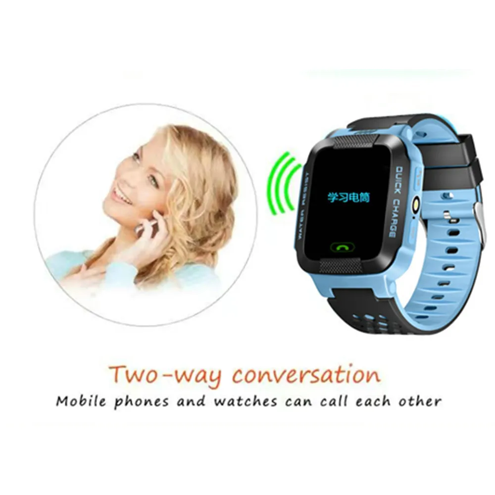 Детские Смарт часы Y21G GPS с фонариком|kids gps watch|watch smartsmart baby watch |
