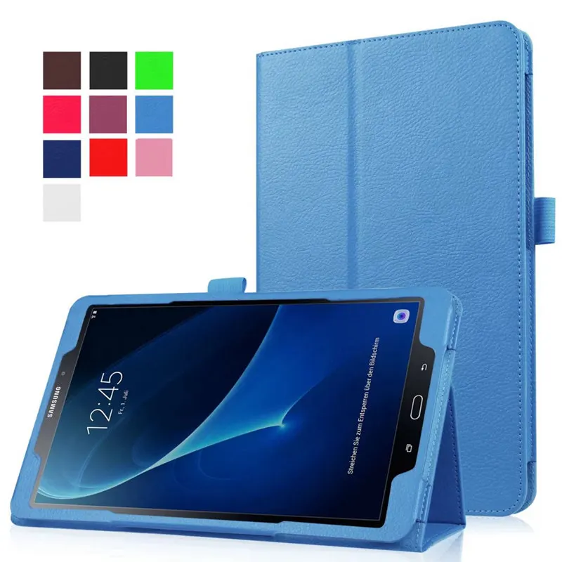 

For Samsung Galaxy Tab A 6 A6 10.1 P580 P585 S-Pen version Covers PU leather Case Protective shell Folio stand case+Pen+Film