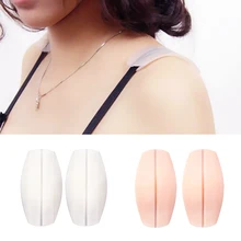 1 пара, не вызывает аллергии, цвет кожи, силиконовый, невидимый, износостойкий, не скользит, подплечник, мягкий бюстгальтер, ремень,, белый