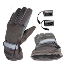 Winter Electric Heating Gloves Outdoor Sports Motorcycle Rechargble Battery Heated Cycle Ski Gloves Hand back Warm