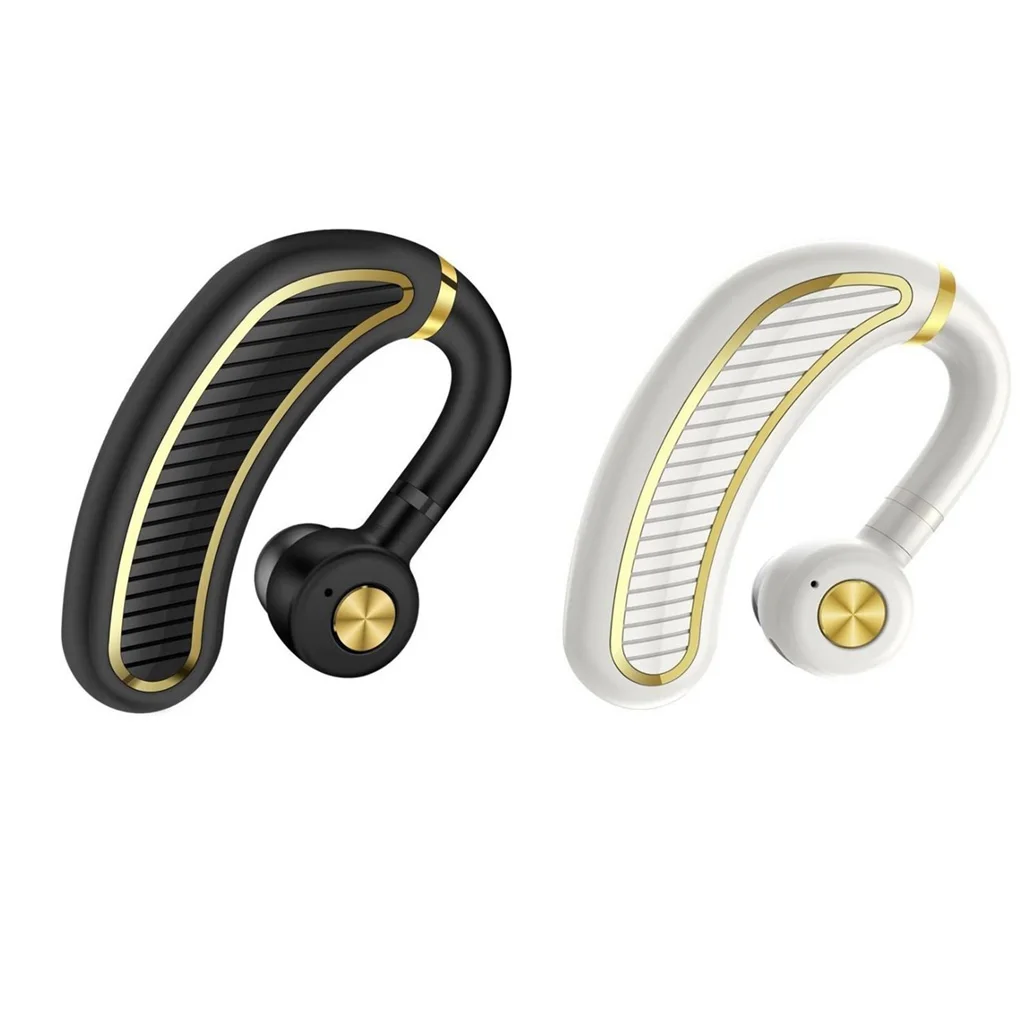 Single Ear Bluetooth Headset IPX4 Waterproof Wireless Earbuds Long