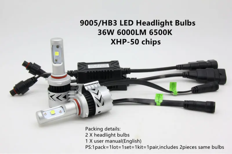 Ossen G8 9005 HB3 LED Headlight Bulbs 72W 12000LM 6500K Car Headlights Fog Lamp H7 H11 H4 HB4 9006 Turbo Fan Motorcycle Light 1