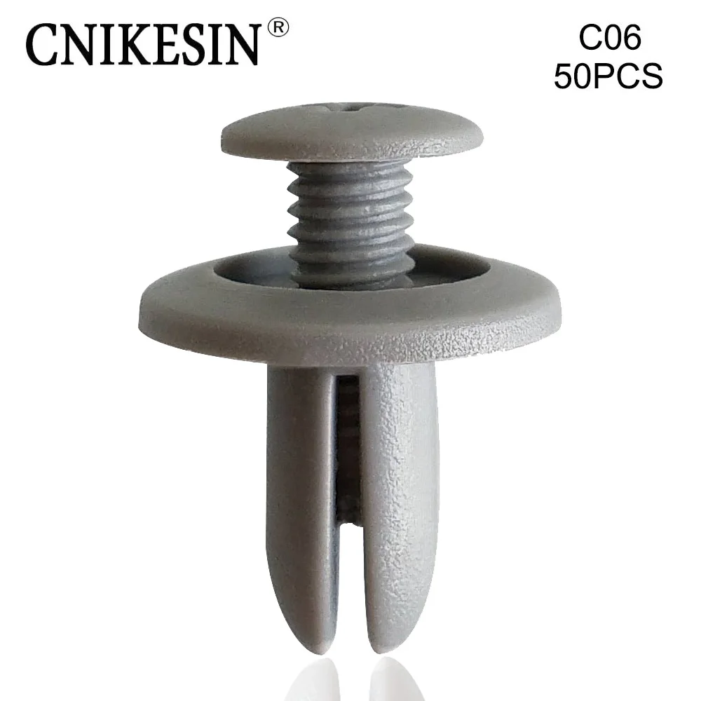 CNIKESIN 50 шт. C06 6 мм Автомобильный Кранец нажимной Тип Стопорный Винт заклепки