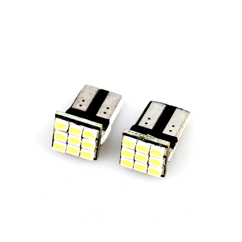 2 шт. DC 12 В белого T10 W5W 194 168 9smd 1206 3020 9 SMD СИД Автомобиля Авто Маркер Лампы Интерьер