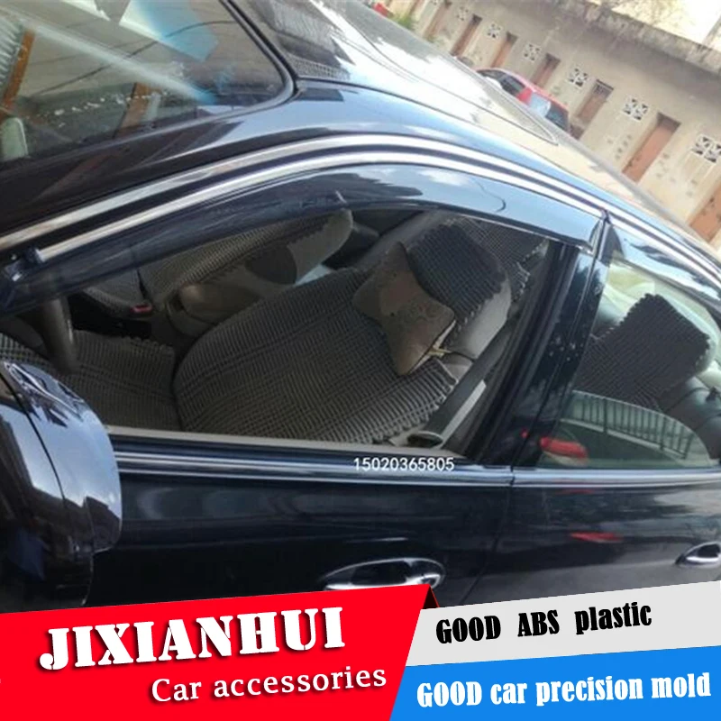 Пластиковый оконный козырек для sonata 2003-2010Vent Shades Защита от солнца и дождя 4