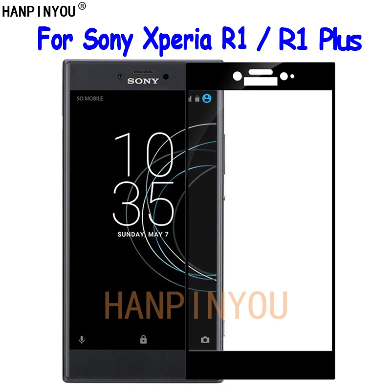 Для Sony Xperia R1/R1 Plus R1plus 5 2 &quotПолное покрытие закаленное стекло Защита экрана Ультра